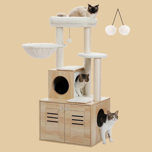 Pawz road wood cat condo - road,