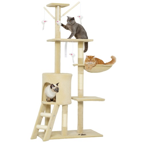 Pawhut cat tree for - cat, indoor