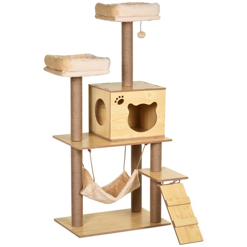 Wooden cat tree climbing - tree,