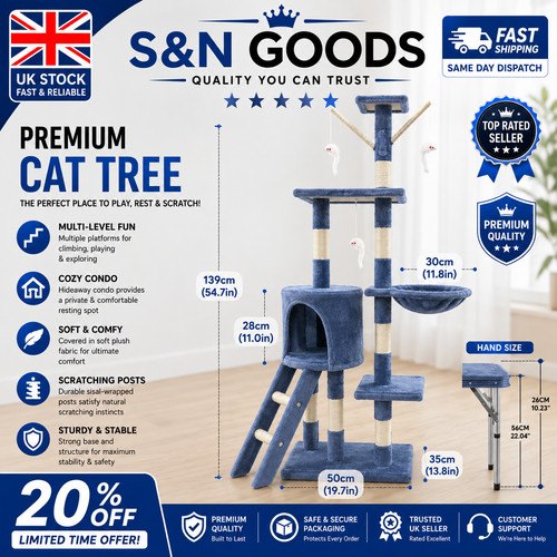 Large cat tree activity centre - tree,