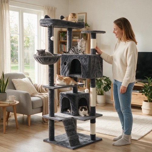 144cm cat tree tunnel - tree, w/tunnel