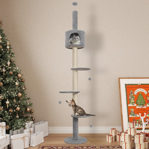 Floor ceiling cat tree - ceiling,
