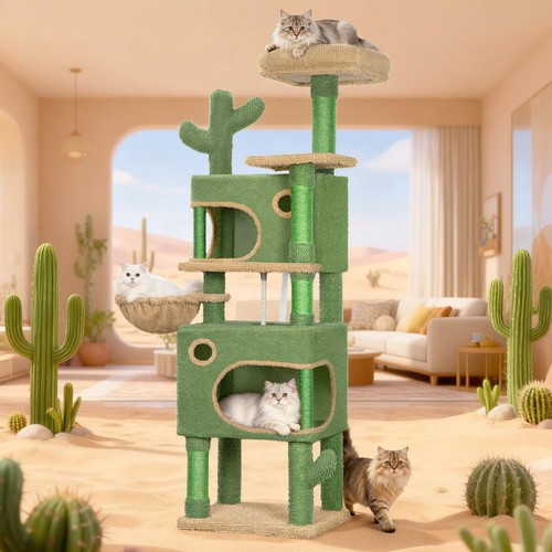 Cactus cat tree 165cm - cactus,