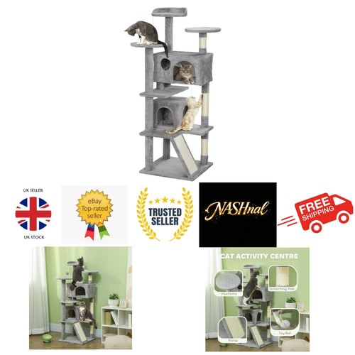 Cat tree 138cm tower - cat,