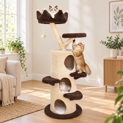 Chic cat tree indoor large - cat,