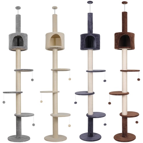 Floor ceiling cat tree - floor, to
