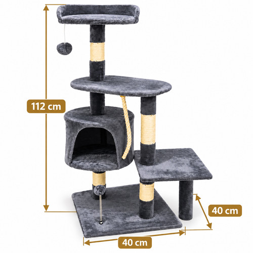 112cm cat tree climbing tower - 112cm,