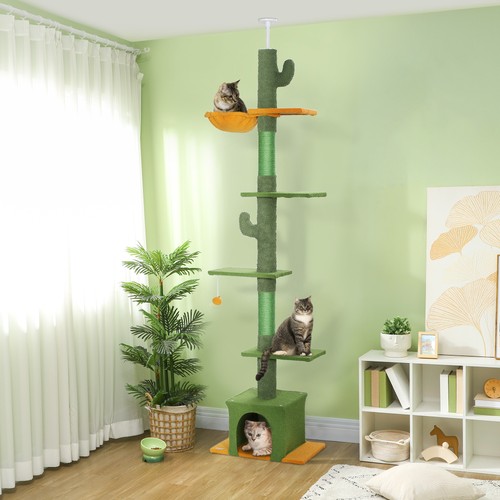 Floor ceiling cat tree - floor,