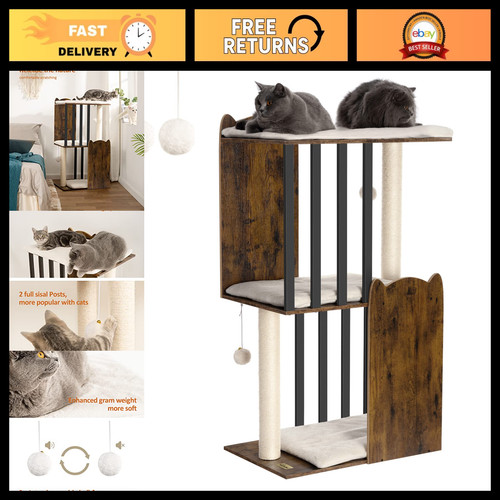Tier wooden cat - 3-tier,