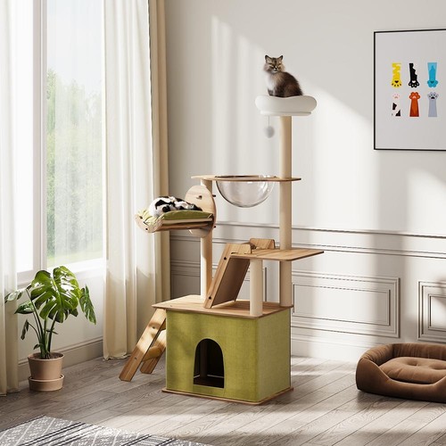 145cm wooden cat tree - cat,
