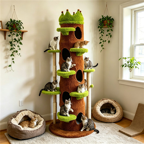 Large forest cat tree - forest,